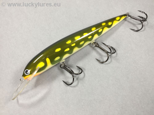 Luckylures: Der Importeur und Fachhändler der Marken Nils Master, Karikko,  Turus Ukko, Bagley, Bete und Gibbs Delta Karikko Wobbler, Länge: 15 cm,  Farbe: Fire Tiger 58R, schwimmend, von Suomen Uistin The Finnish